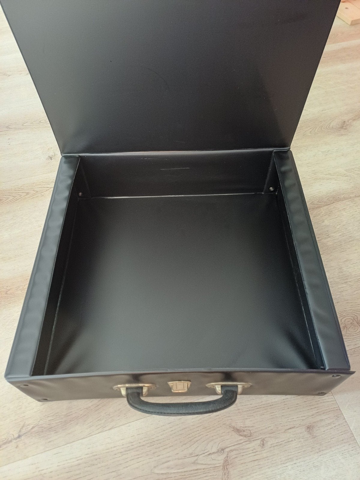 Vintage platenkoffer voor 25 vinyl platen - zeer goede staat, Ophalen of Verzenden, Gebruikt, Overige formaten