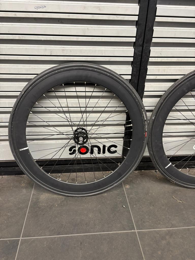 Wielset fixed gear single speed flip flop naaf 60mm 28", Ophalen, Gebruikt, Wiel, Aluminium