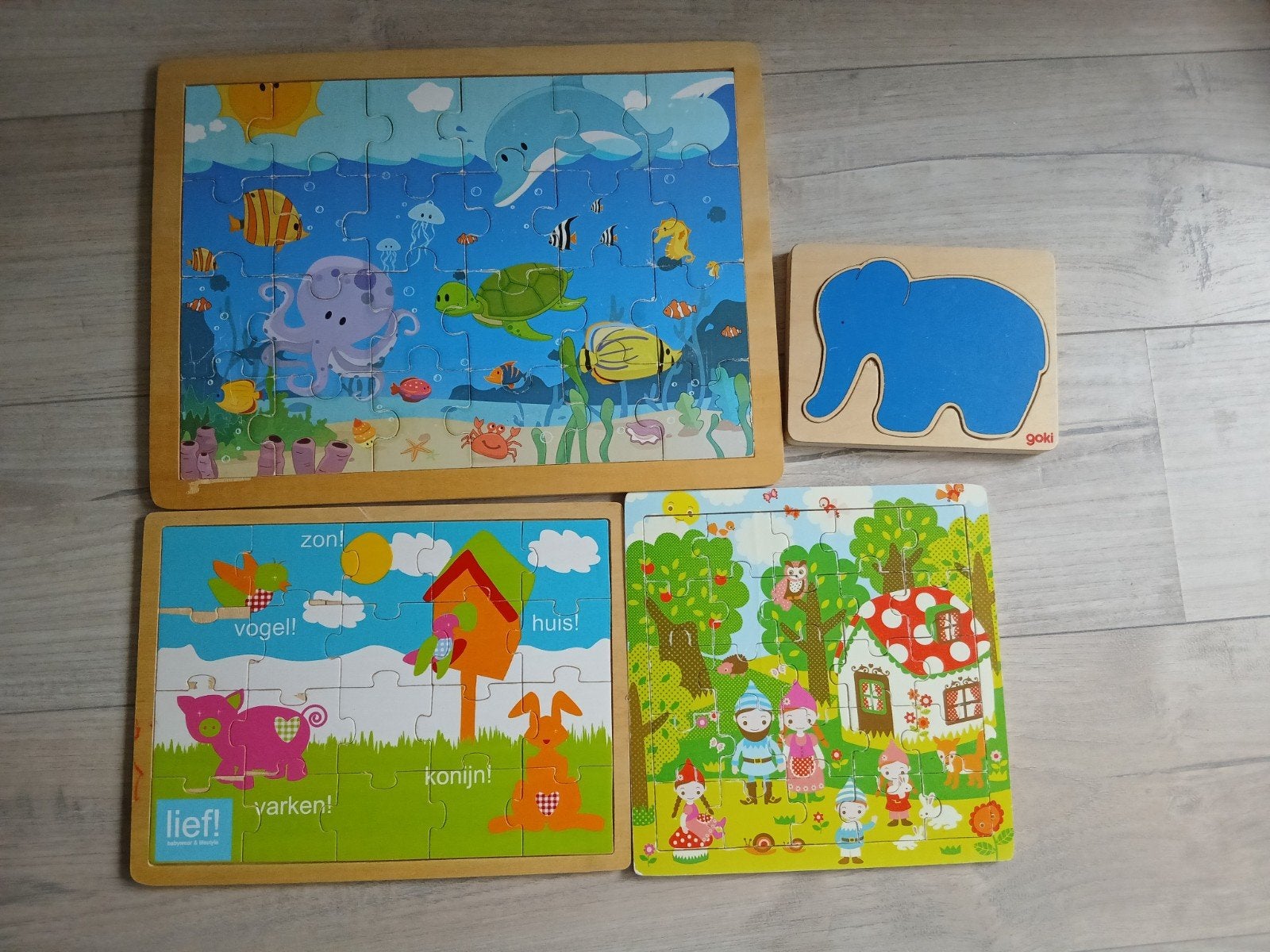 verschillende kinderspellen, Ophalen of Verzenden, Zo goed als nieuw, Puzzelen