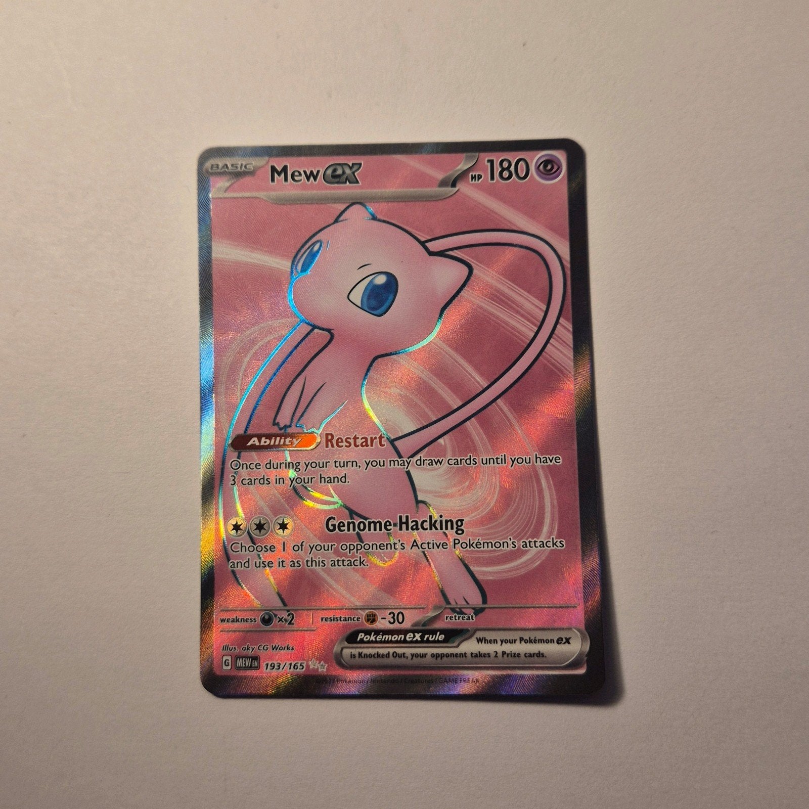Mew EX 193/165, Ophalen of Verzenden, Zo goed als nieuw, Losse kaart