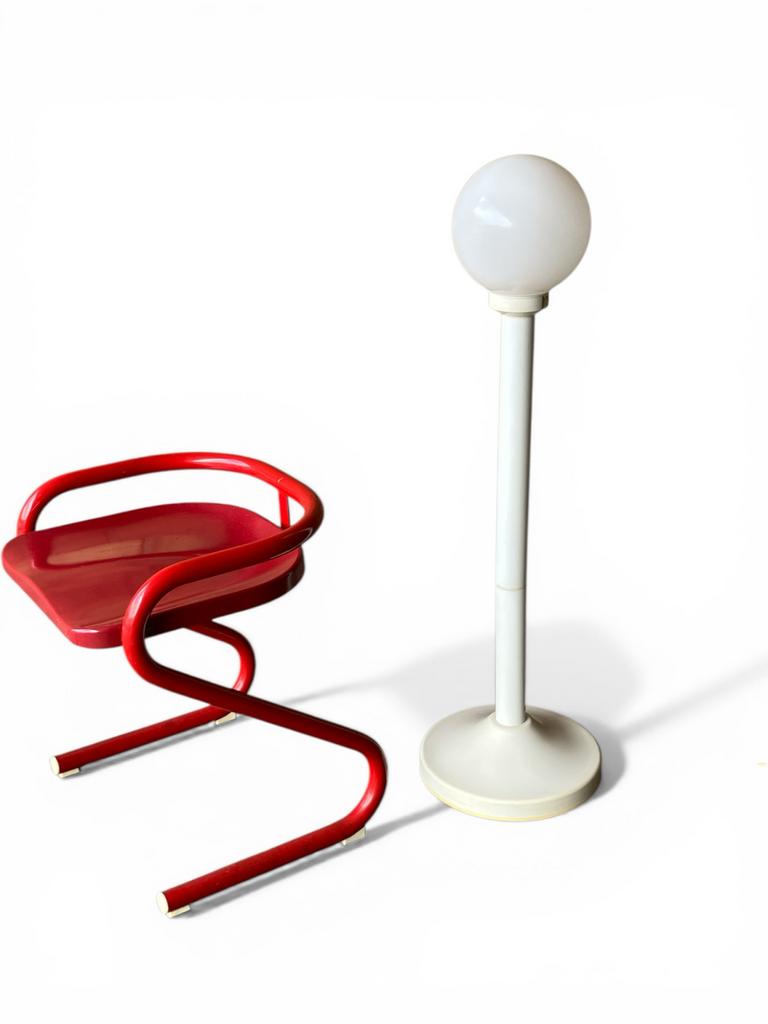VintageSpace Age  vloerlamp, kunststof, jaren '70, 100 cm, Antiek en Kunst, Antiek | Lampen, Ophalen