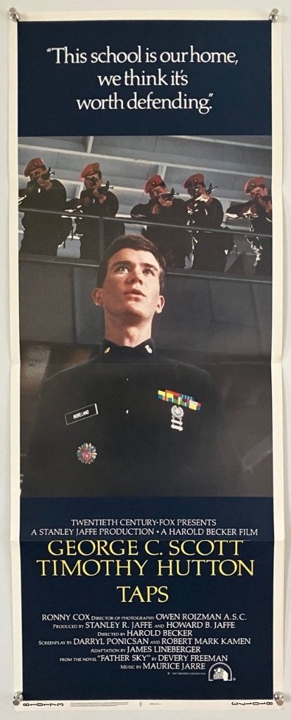 TAPS (1981) -Originele filmposter, Verzamelen, Ophalen of Verzenden, Gebruikt, A1 t/m A3, Film en Tv
