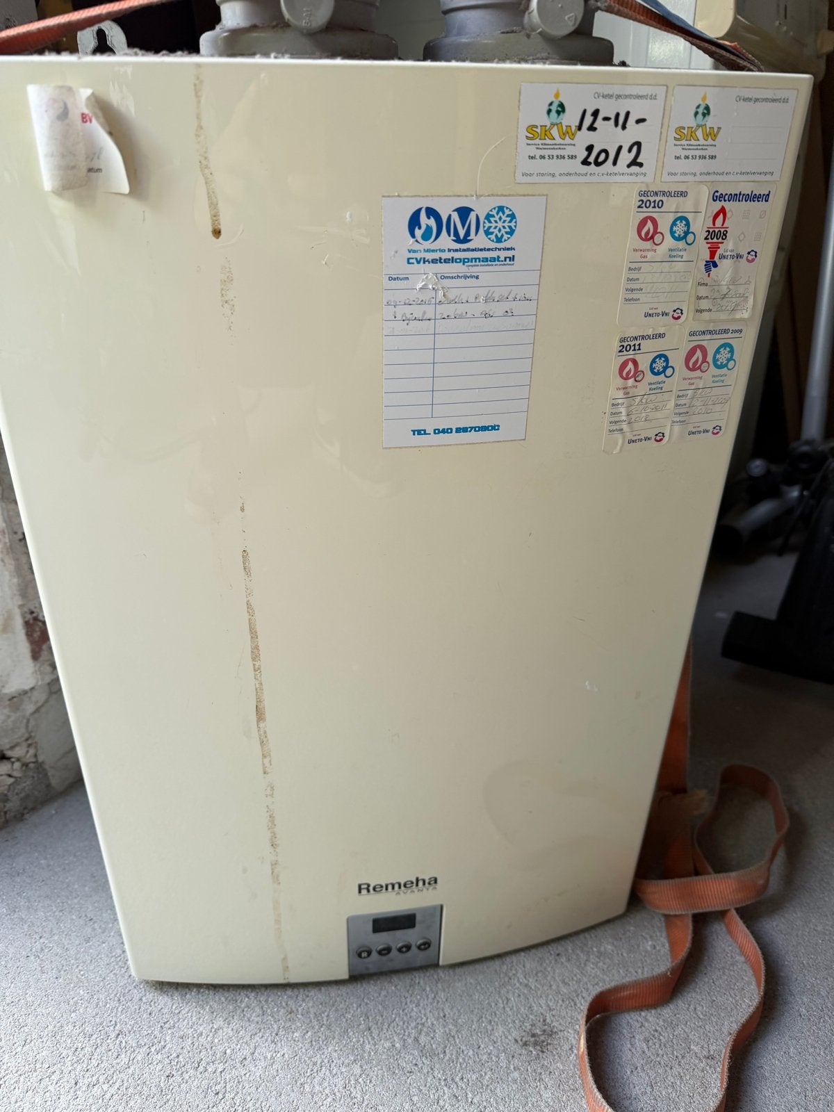 Remeha CV-ketel met Chronotherm IV thermostaat, Ophalen, Slimme thermostaat, Gebruikt