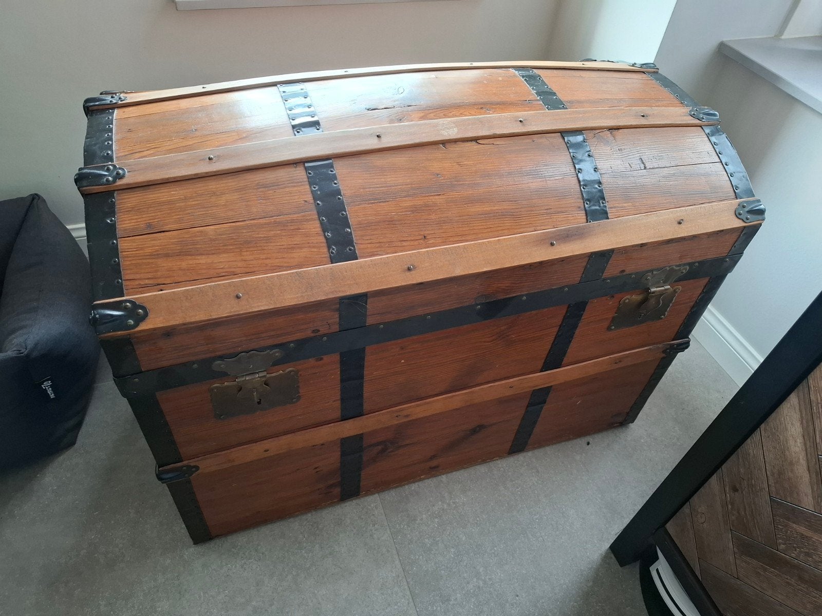Grote houten kist / speelgoedkist, Ophalen, 50 – 75, Gebruikt, 50 tot 100 cm