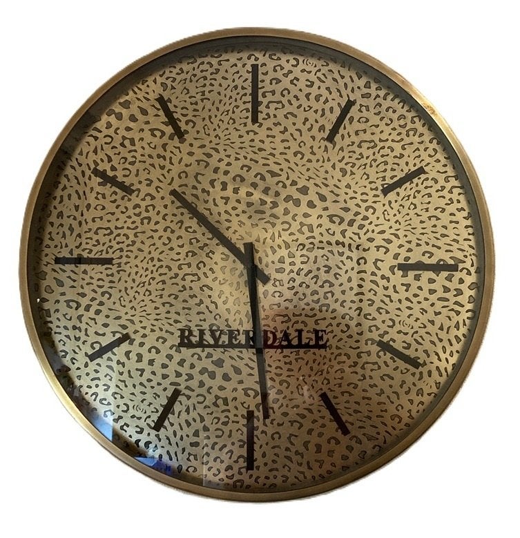 WANDKLOK PHI GOUD 50CM RIVERDALE NIEUW, Ophalen, Goud, Wandklok, -