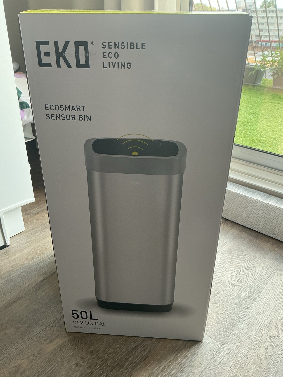 EKO Ecosmart Sensor Prullenbak 50L - Nieuw in doos, 40 liter of meer, Ophalen, Nieuw, Rvs