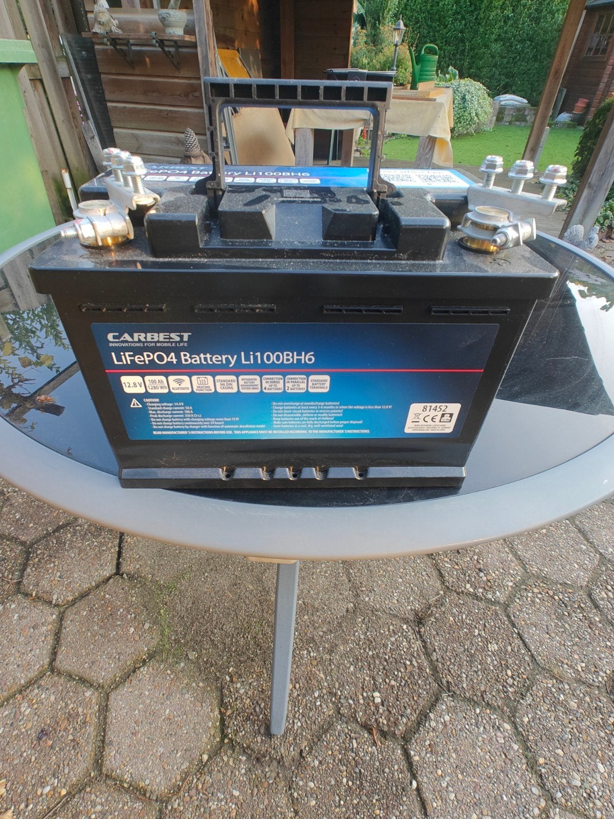 Carbest LiFePO4 100 Ah Accu z.g.a.n. uit Camper 2025, Gebruikt