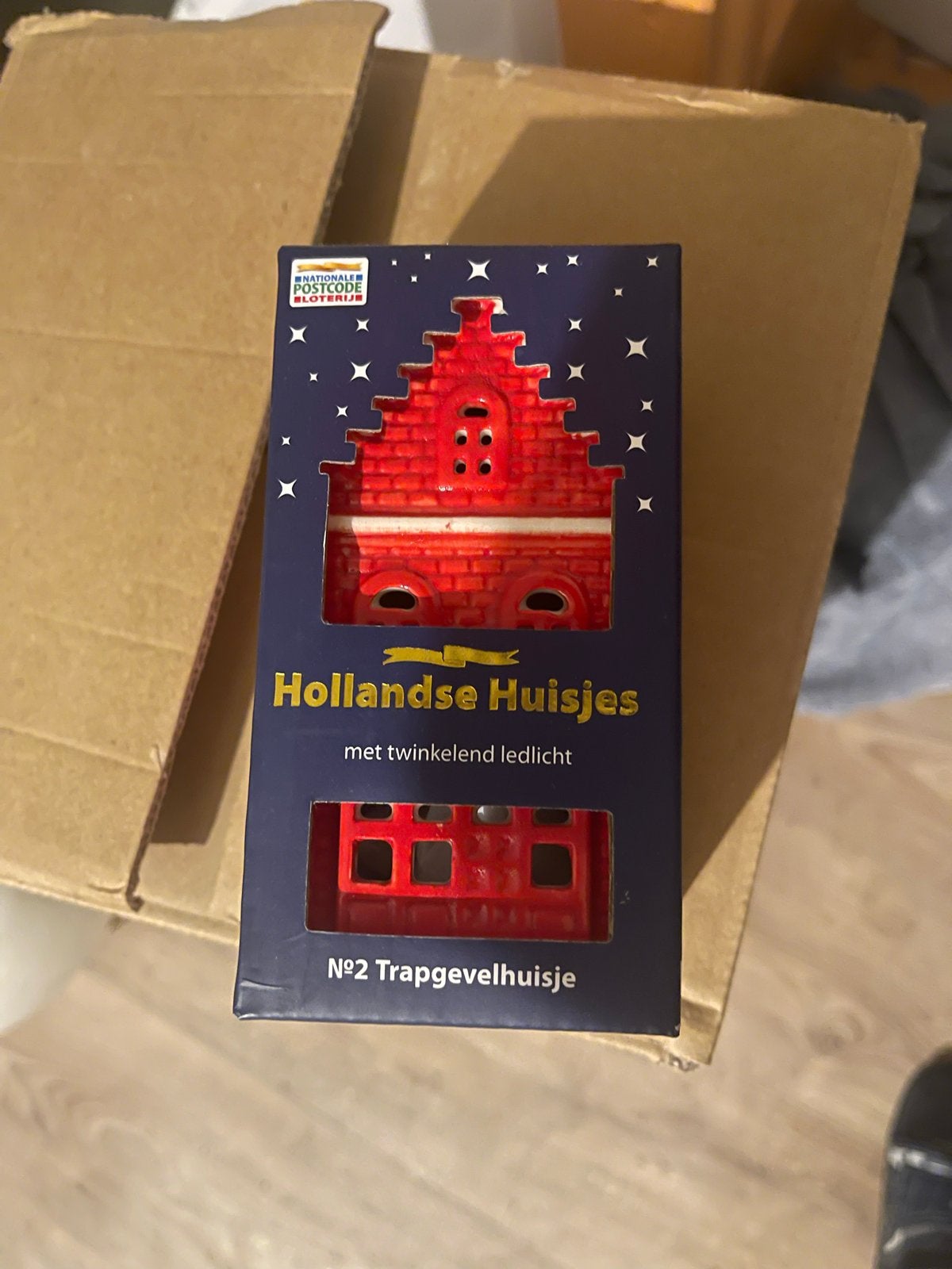 Hollands Huisje met twinkelend ledlicht - Trapgevelhuisje, Verzenden, Nieuw