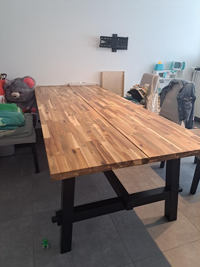 Grote eettafel, Huis en Inrichting, Tafels | Eettafels, Gebruikt, 100 tot 150 cm, 200 cm of meer, Vijf personen of meer
