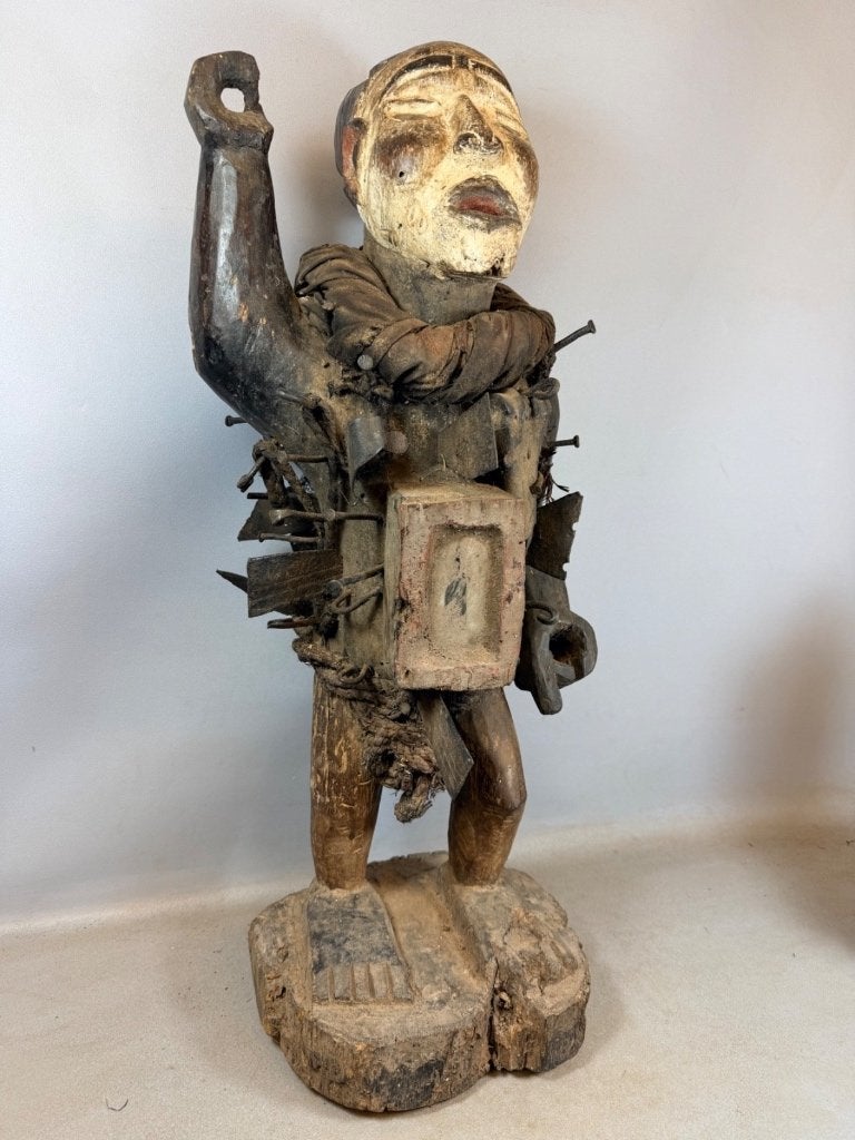 260301 Groot oud Bakongo protection sculpture - Congo., Ophalen of Verzenden