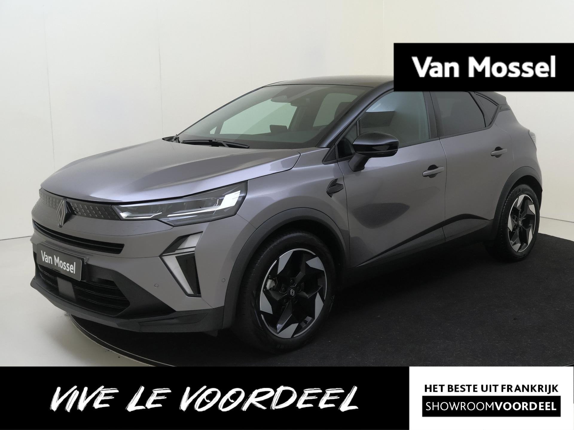 Renault Captur 1.6 E-Tech full hybrid 145 techno | Navigatie, Auto's, Gebruikt, 4 cilinders, Parkeersensor, Leder en Stof