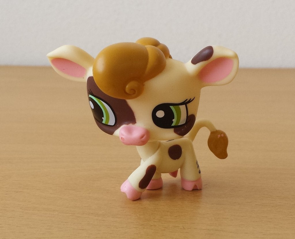 Littlest Pet Shop #1457 : Cow / Koe - 2010, Gebruikt, Ophalen of Verzenden, Hasbro, Nvt