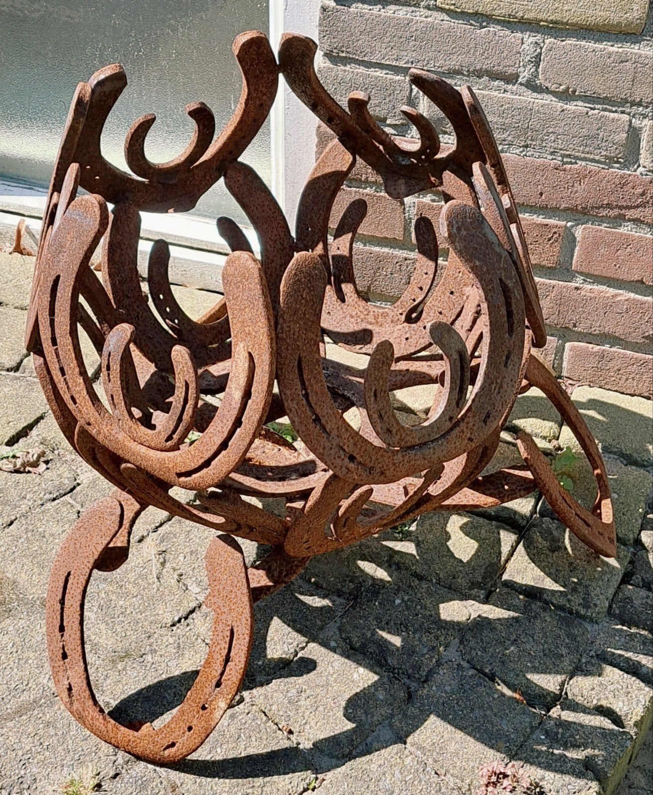 Paarden hoefijzer bak/vuurkorf, Ophalen