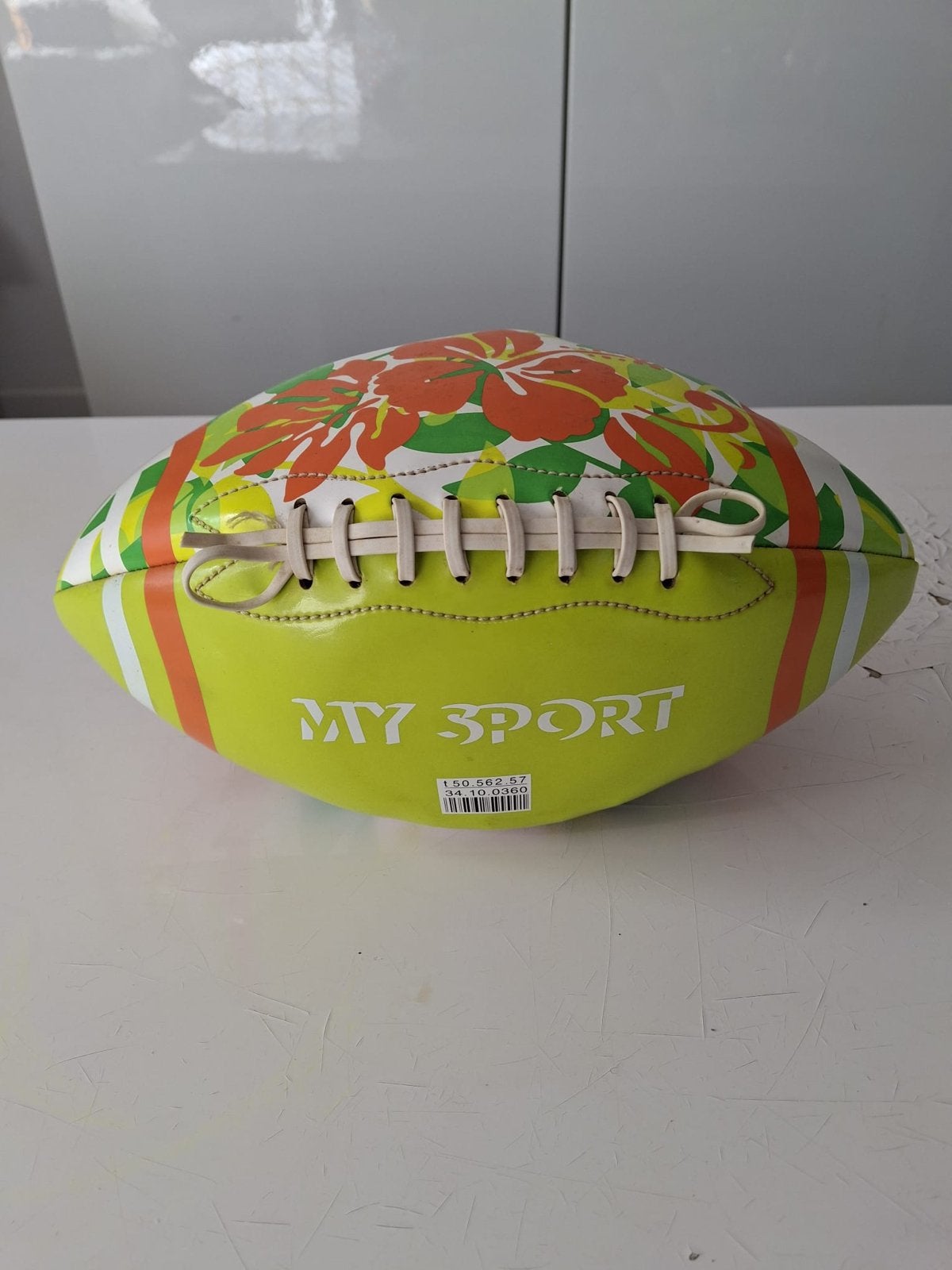 My Sport Rugbybal met Bloemenprint, Maat XL, Ophalen of Verzenden, Gebruikt, Bal