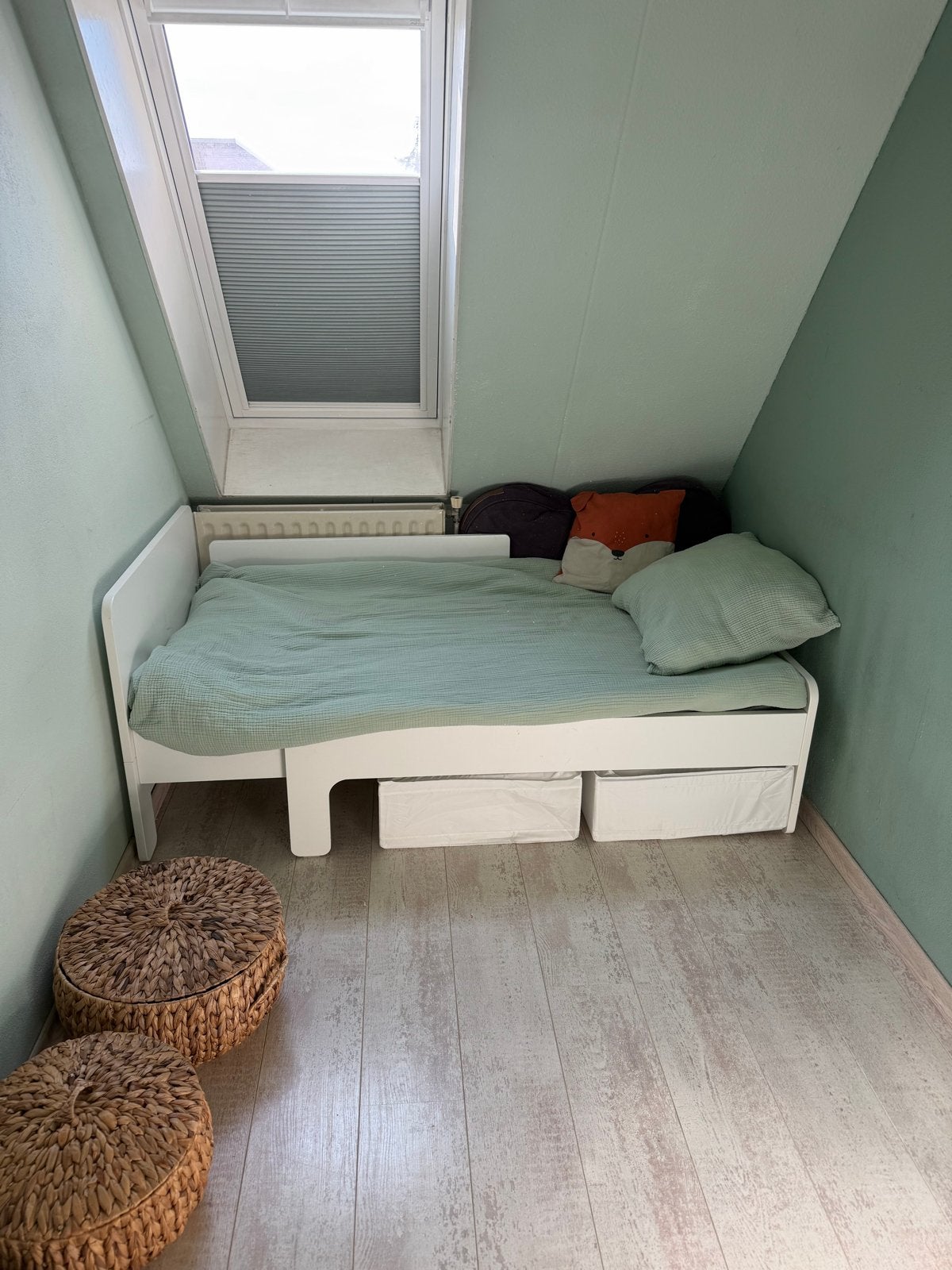 IKEA Släkt meegroeibed - Zo goed als nieuw, Ophalen, Verstelbaar, Eenpersoons, Wit