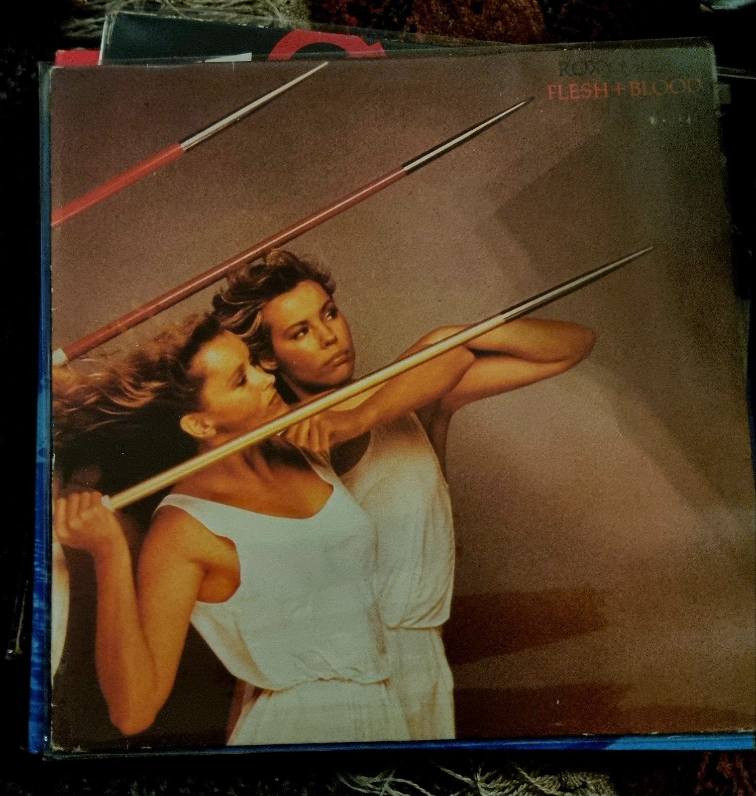 Roxy Music - Flesh + Blood LP (1980), LP, Gebruikt, Pop, Ophalen of Verzenden