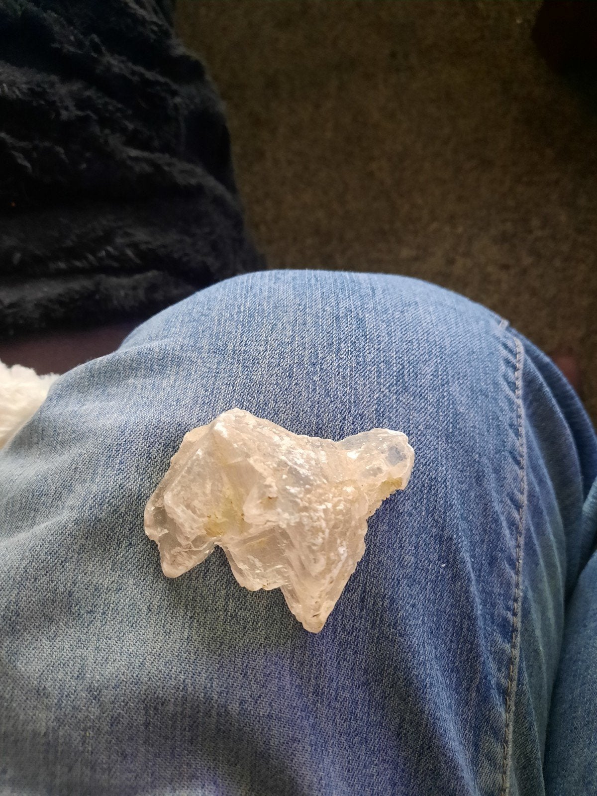 Ruwe Kwarts Kristal - Natuurlijk Mineraal, Ophalen of Verzenden, Mineraal