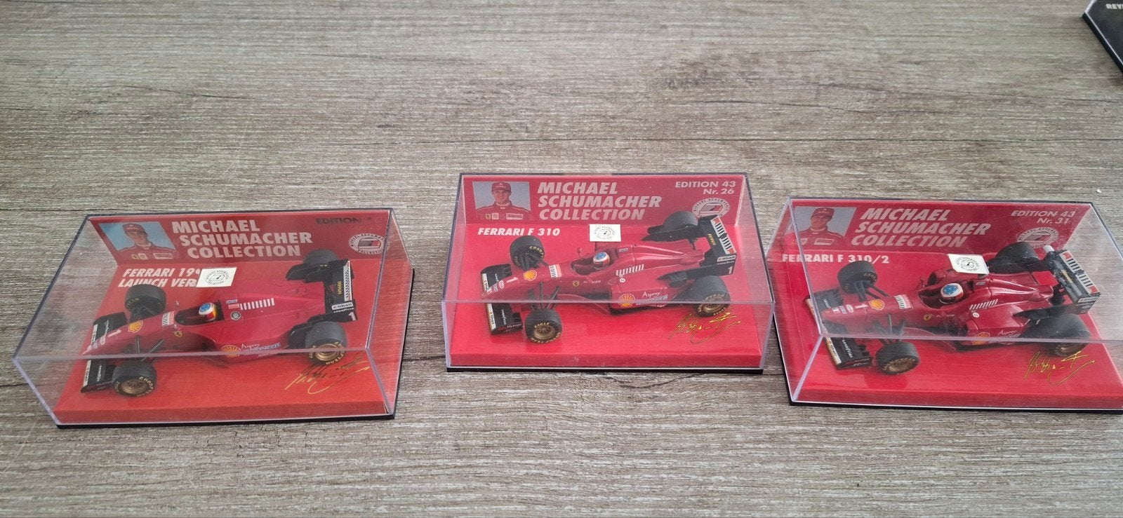 Minichamps 1:43 Ferrari 1996 Set - Michael Schumacher Collec, Ophalen of Verzenden, Zo goed als nieuw, Auto