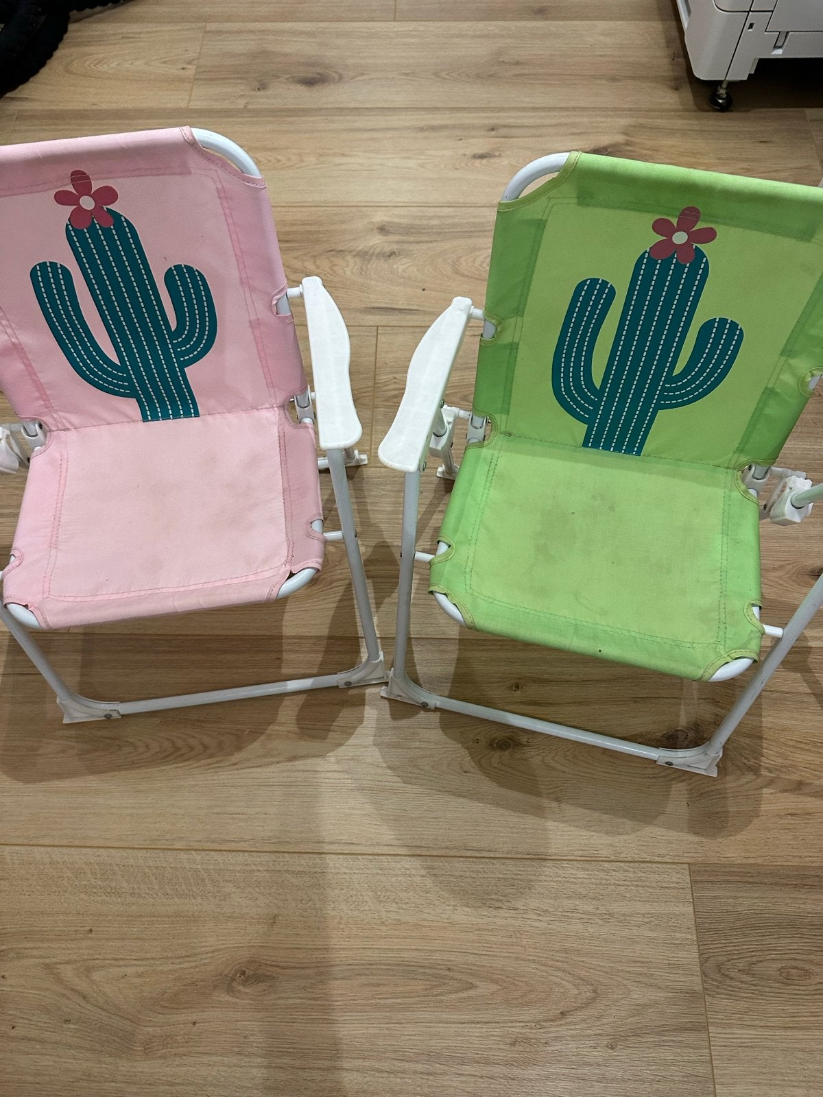 2 Kinder klapstoeltjes voor camping, tuin of strand, Tuin en Terras, Ophalen, Gebruikt, Metaal, Inklapbaar