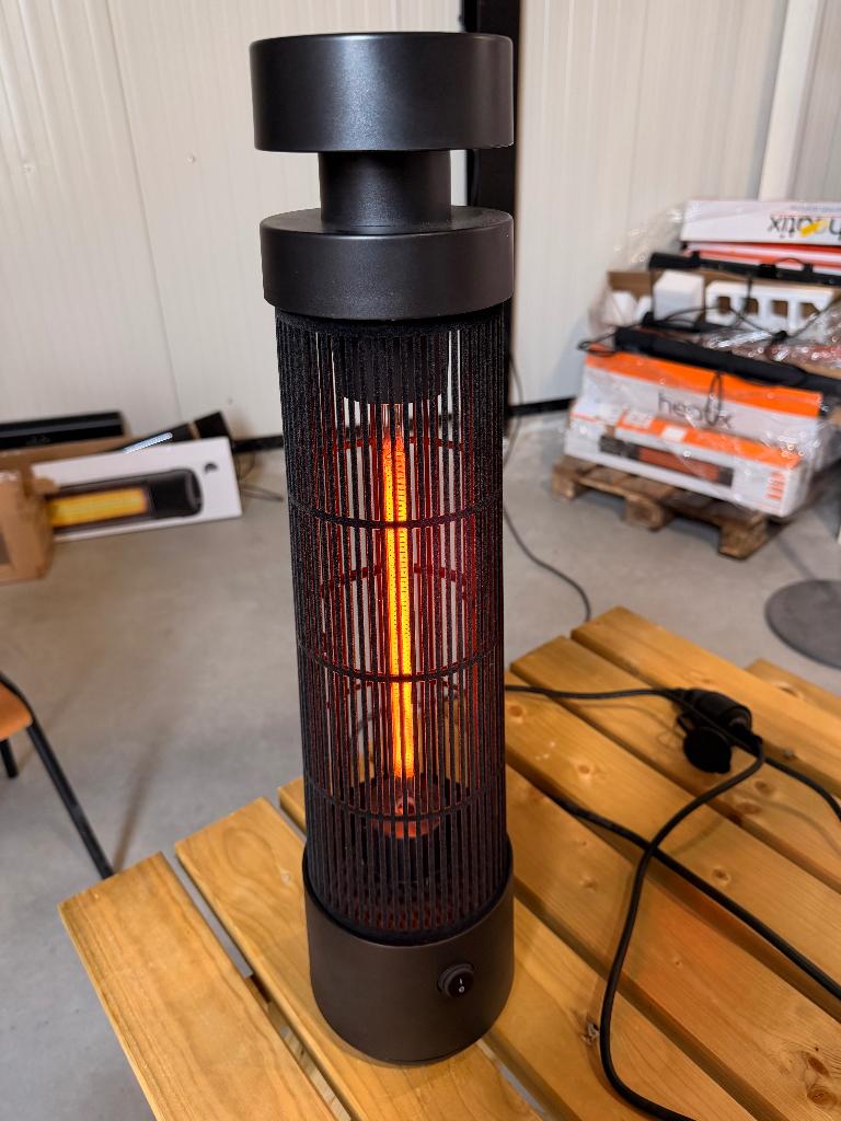 Nieuwe elektrische patio heater 1200W – tafelmodel / sample, Elektrisch, Nieuw, Ophalen of Verzenden, Huninkweg