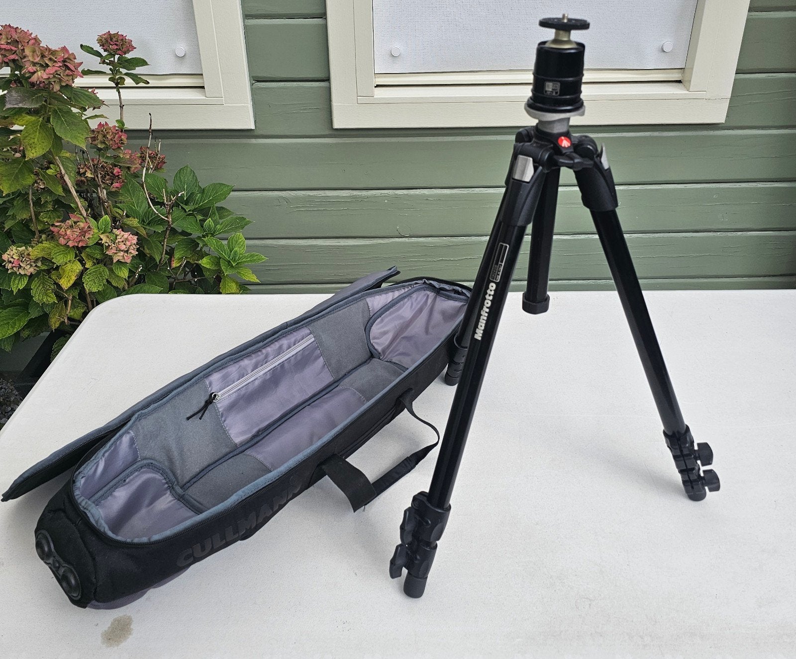 Manfrotto 190xdb tripod, Redged RP-3 balhoofd, Ophalen of Verzenden, Balhoofd