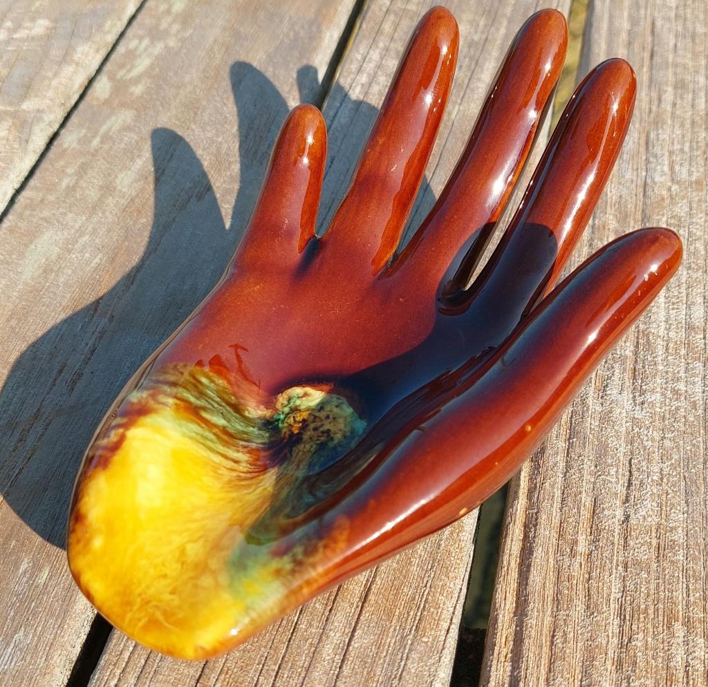 Vallauris handje, Antiek en Kunst, Antiek | Keramiek en Aardewerk, Ophalen of Verzenden