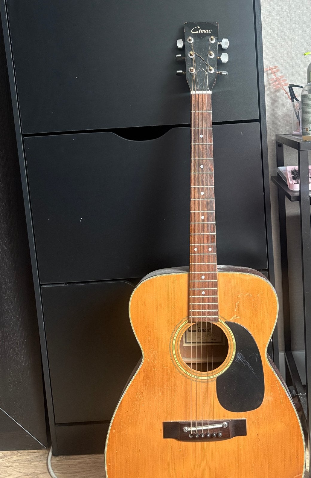 Vintage japanse Cimar gitaar jaren 70, Ophalen, Gebruikt, Western- of Steelstringgitaar