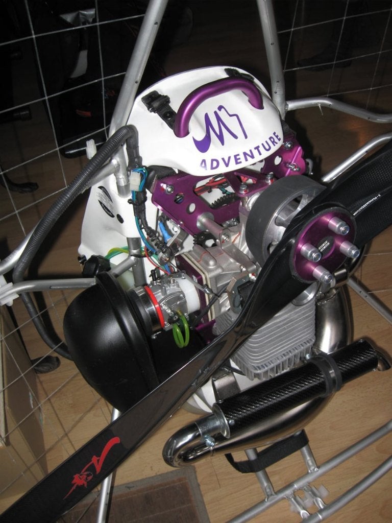 Adventure M3 paramotor, Ophalen, Zo goed als nieuw, Complete paraglider, Gemotoriseerd