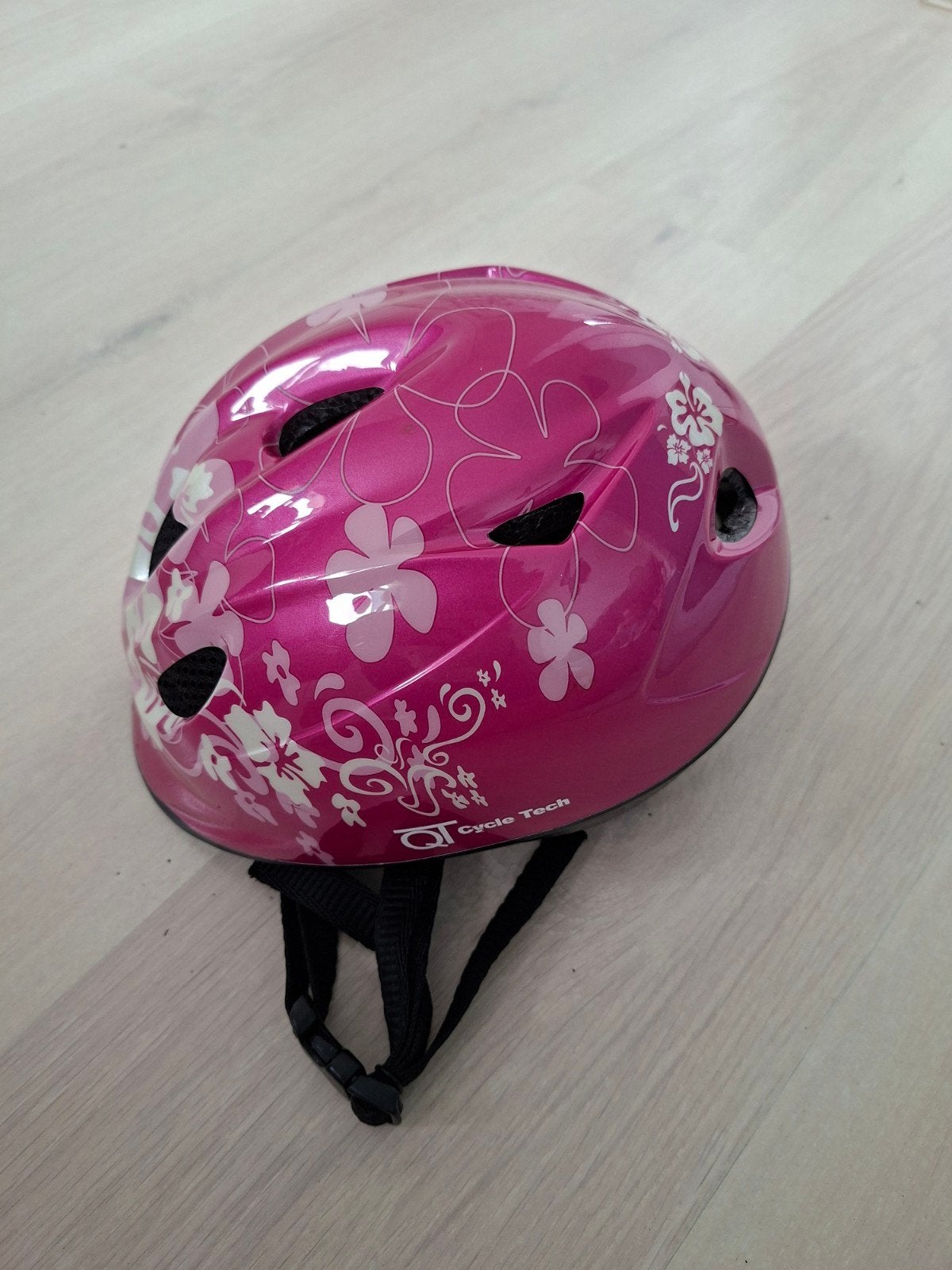 Roze fietshelm kind S 46-52cm Cycle Tech, S, Gebruikt, Jongen of Meisje, Ophalen of Verzenden