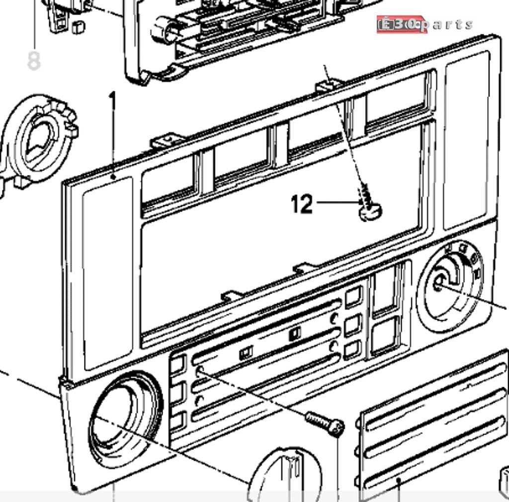 Kachel bedienings paneel zonder klok BMW 3 serie E30 type 1, Gebruikt, -, -, Ophalen of Verzenden