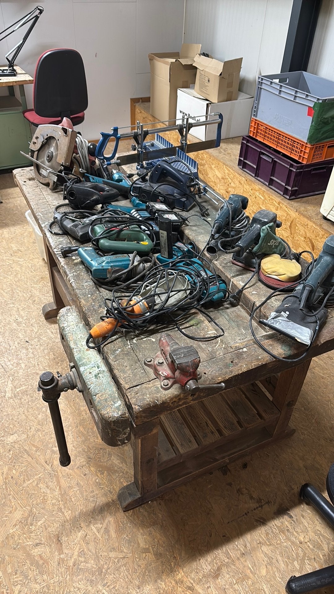Partij gereedschap, Ophalen, Gebruikt