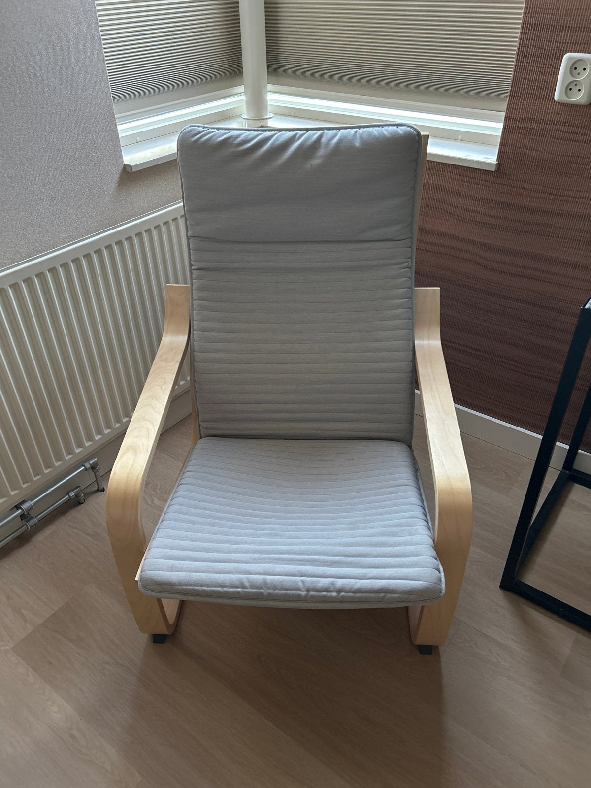 Ikea Poäng stoel naturel zo goed als nieuw, Ophalen, Overige kleuren, Zo goed als nieuw, Eén