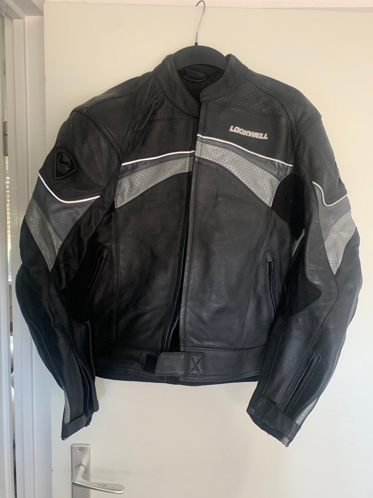 Lookwell leren motorpak maat L/M – jas + broek – compleet, Motoren, Ophalen, Tweedehands, Heren, Combipak