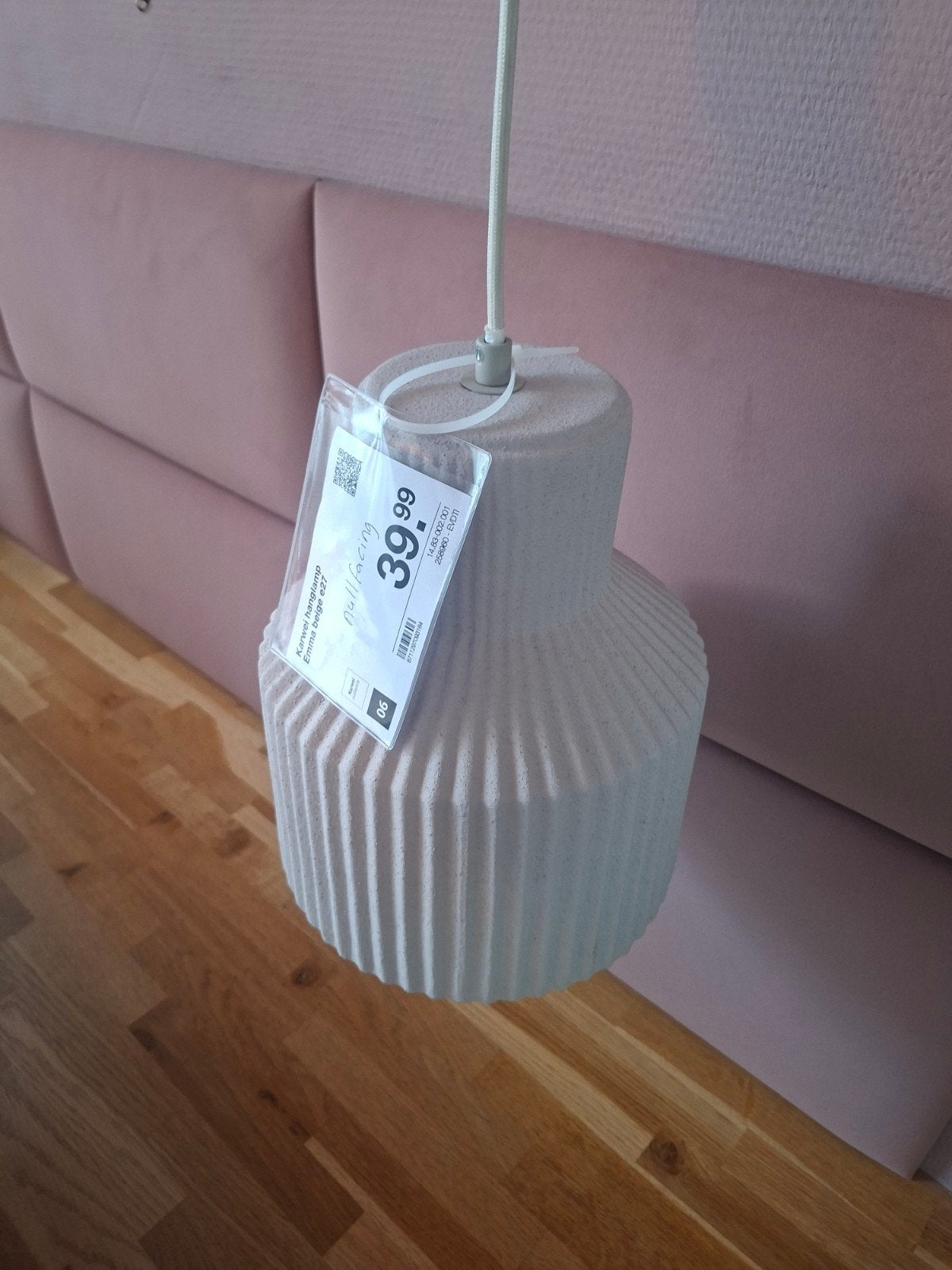 Nieuwe Karwei Hanglamp Emma Beige, Ophalen, Overige materialen, Modern, Scandinavisch, Nieuw