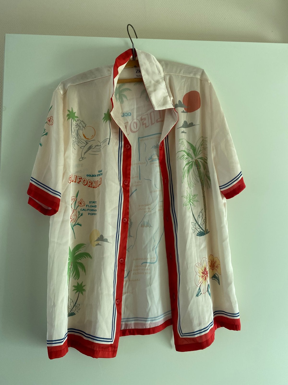 Zara blouse, Ophalen of Verzenden, Zo goed als nieuw, Blauw, Halswijdte 38 (S) of kleiner