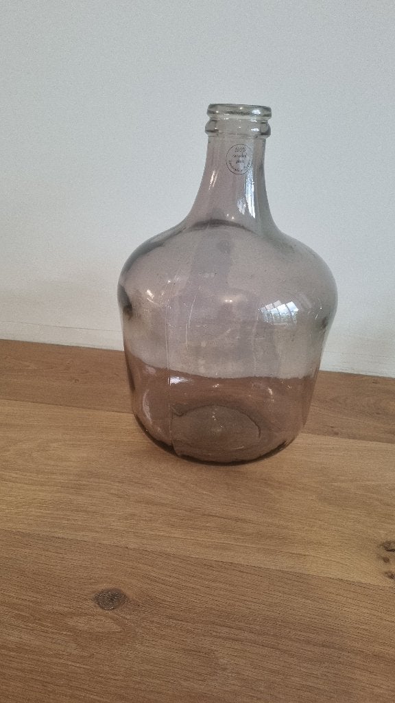Glazen vaas - 40 cm hoog, Ophalen, Gebruikt, Transparant, Glas