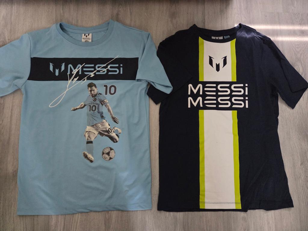 2 Messi shirts Vingino maat 146/152, Ophalen of Verzenden, Zo goed als nieuw, Vingino, Shirt of Longsleeve