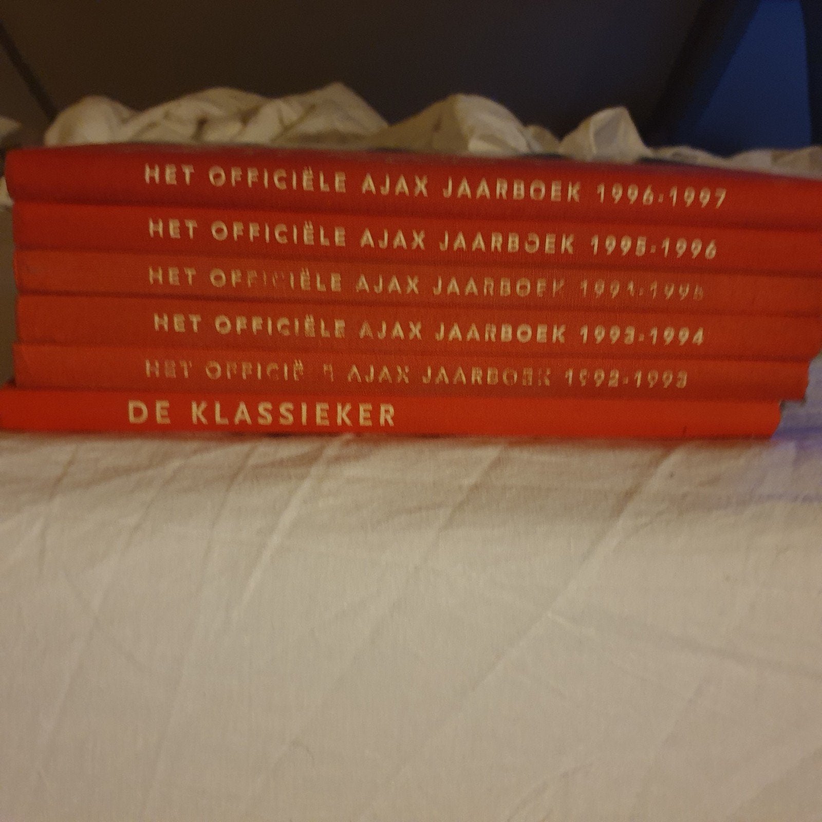 Ajax Jaarboeken Collectie (1992-1997) + De Klassieker, Ophalen of Verzenden, Gelezen, Balsport