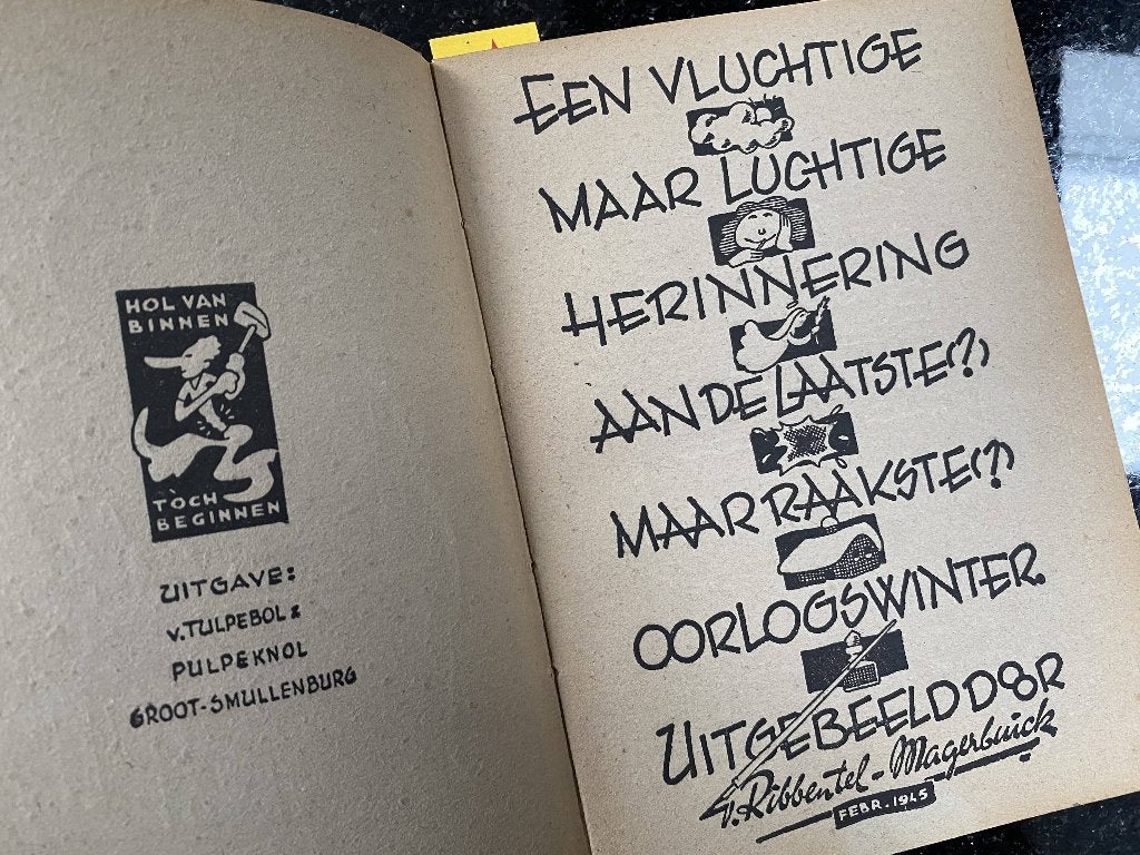 O, dat wintertje '45 - tweede wereldoorlog   WO II, Ophalen of Verzenden, Overige soorten, Nederland, Boek of Tijdschrift