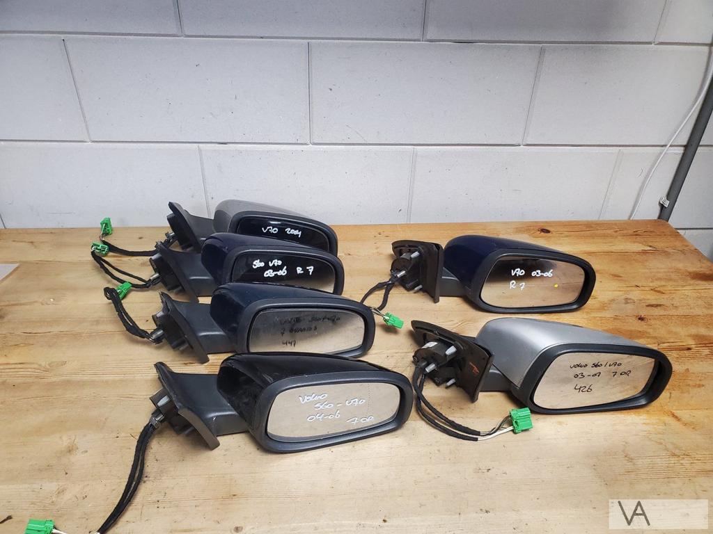 Spiegel rechts Volvo S60 V70 2004 - 2007 7 draads €75 / st, Gebruikt, -, -, Ophalen of Verzenden