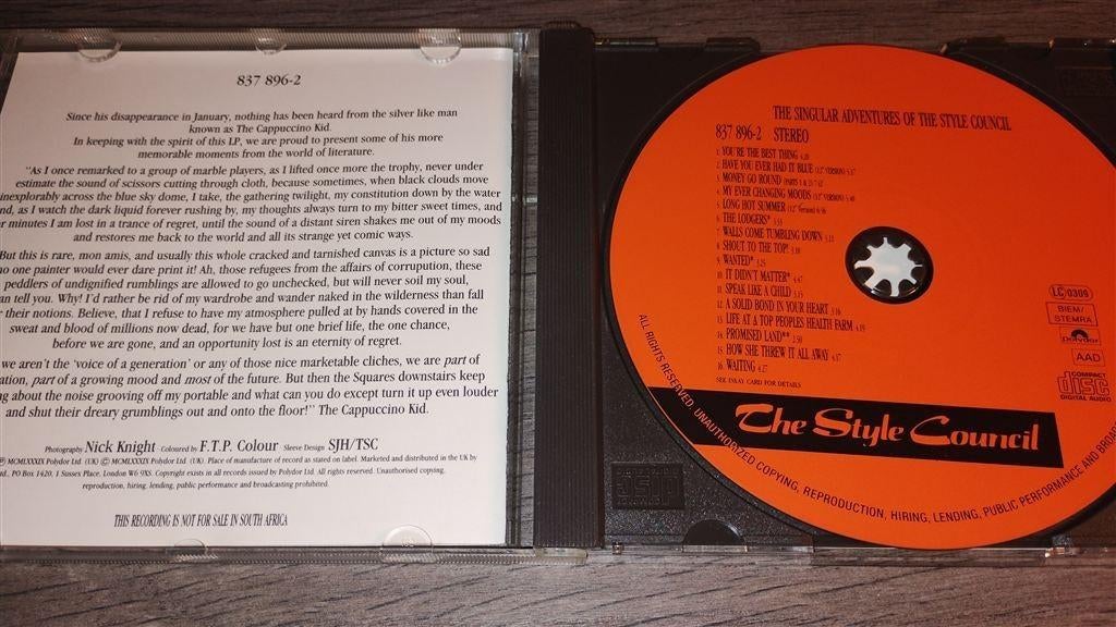 The Style Council - The Singular Adventures Of, Ophalen of Verzenden, Zo goed als nieuw