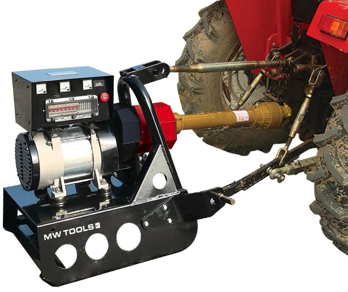 Tractorgenerator 30 kW / 37,5 kVA 3x400V met aftakas MW Tool, Ophalen, Nieuw