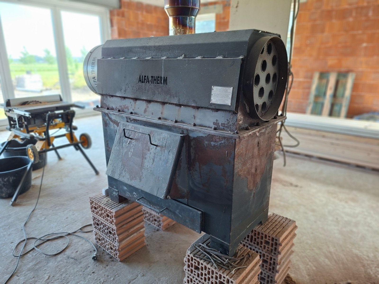Alfa-Therm STH50 Werkplaatskachel - Gebruikt, Huis en Inrichting, Kachels, Ophalen
