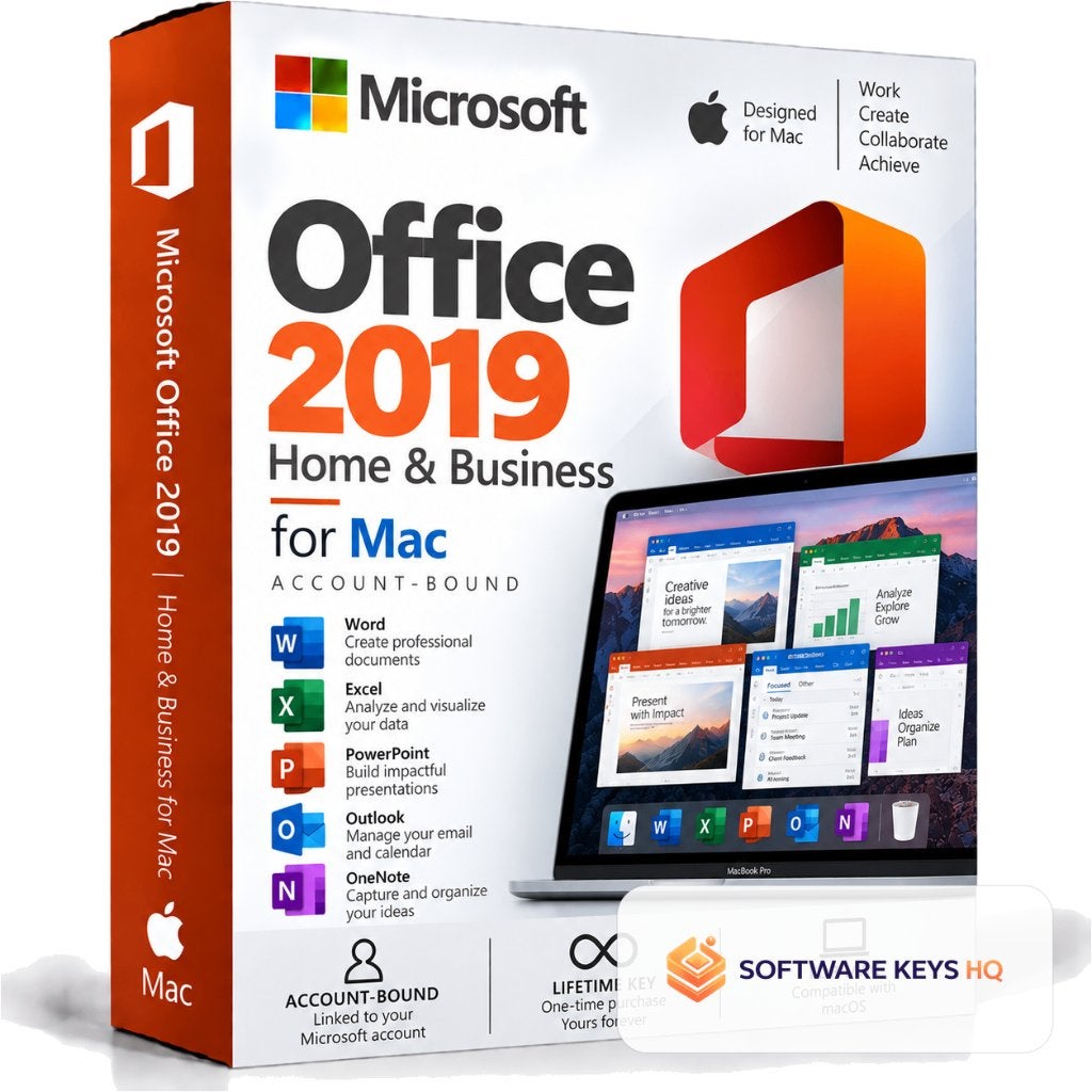 Office 2019 Home & Business Mac - Gekoppeld aan Account, Computers en Software, Ophalen of Verzenden, Zo goed als nieuw, Excel
