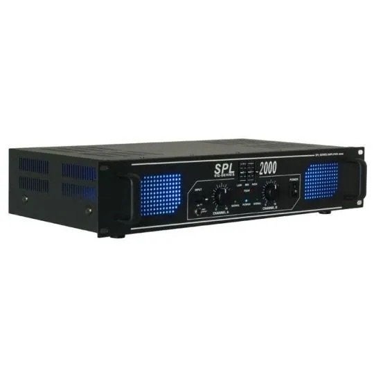 SkyTec SPL 2000EQ DJ PA-versterker - 2x 1000W, Ophalen of Verzenden, Zo goed als nieuw, 120 watt of meer, Overige merken
