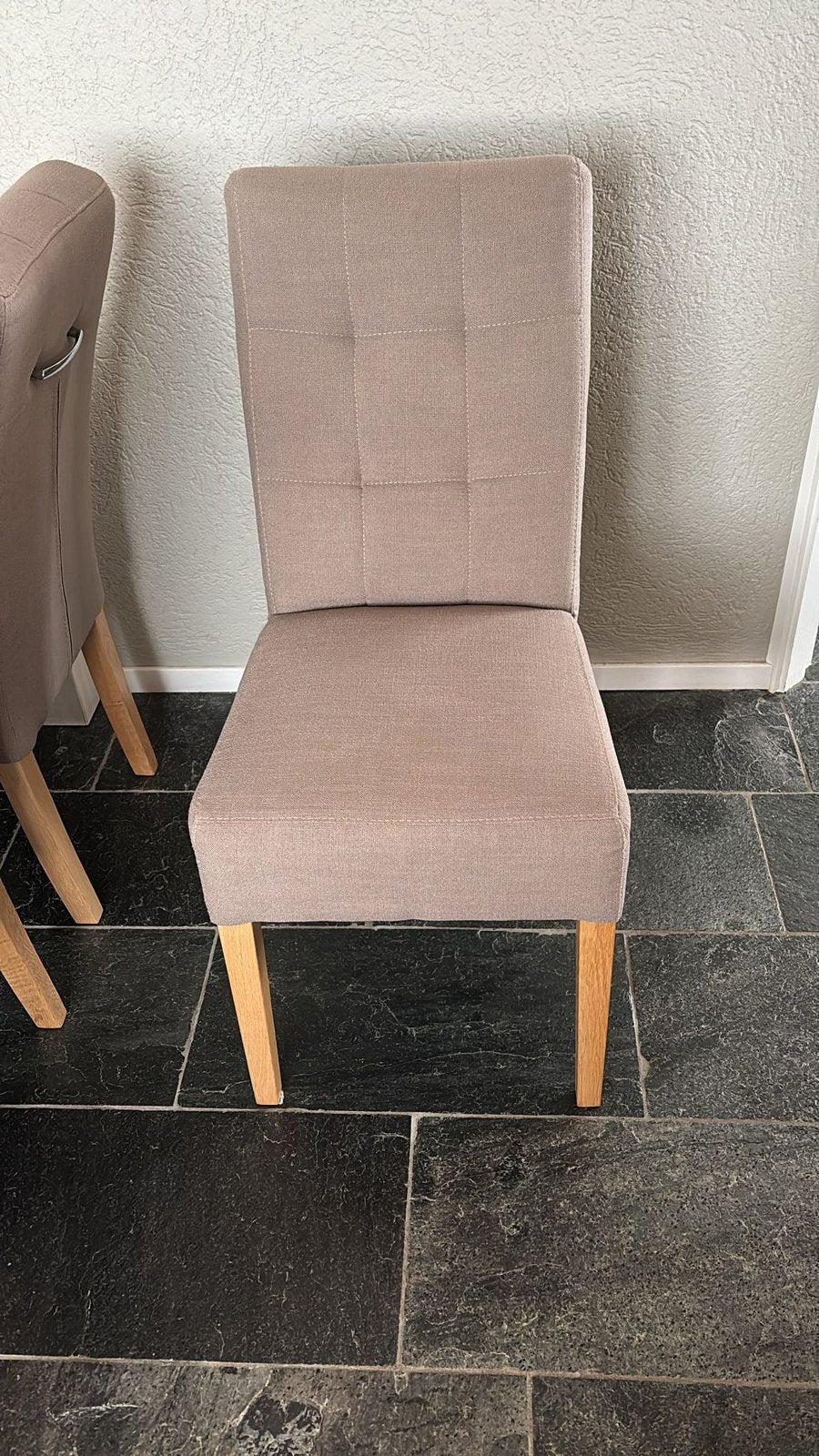 Eetkamer tafel met 6 stoelen, Ophalen, Overige kleuren, Zo goed als nieuw, Stof