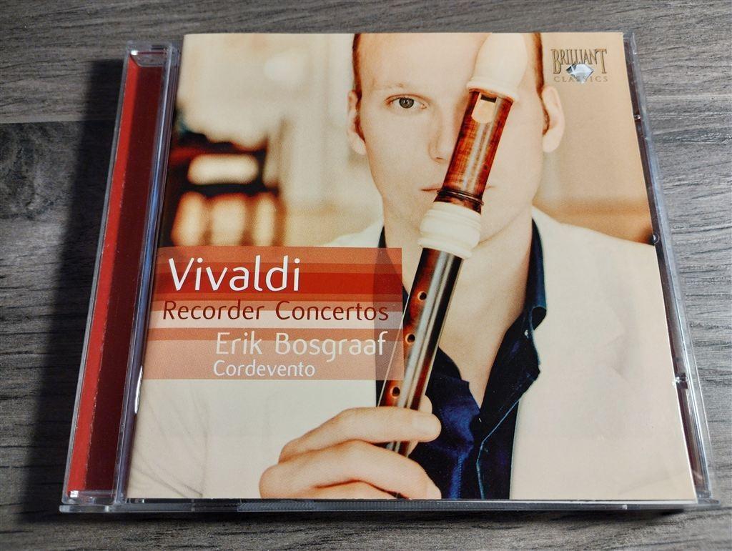 Erik Bosgraaf - Recorder Concertos [Vivaldi] GESIGNEERD, Ophalen of Verzenden, Classicisme, Zo goed als nieuw, Kamermuziek