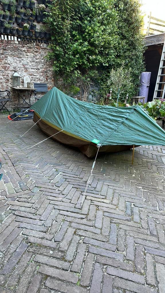 Erdman Schmidt “Schuilevink” 1-persoons nylon tent, Caravans en Kamperen, Tenten, tot en met 2, Zo goed als nieuw, Ophalen