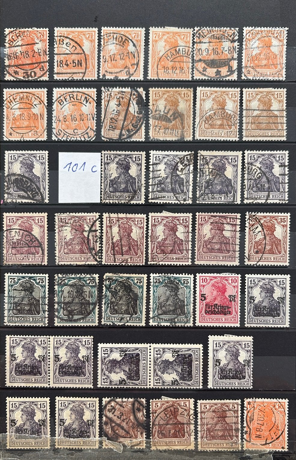 Deutsches Reich: uitgebreide verzameling Germania & Infla, Ophalen of Verzenden, Duitse Keizerrijk