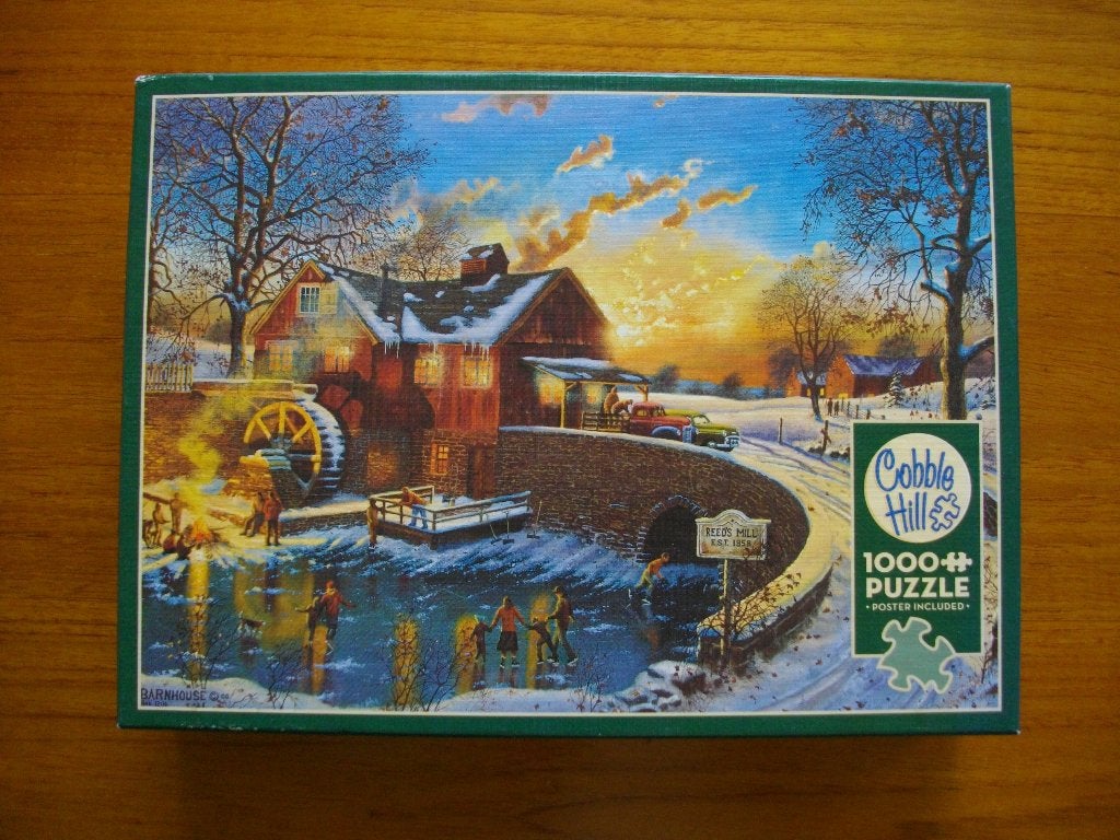 Cobble Hill 1000 - Mill Pond Skating Party, Ophalen of Verzenden, 500 t/m 1500 stukjes, Zo goed als nieuw, Legpuzzel
